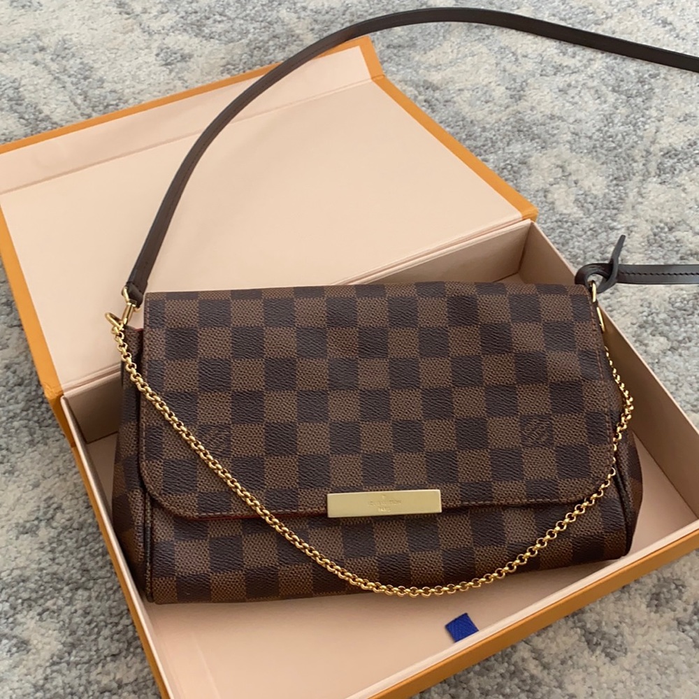 LOUIS VUITTON FAVORITE MM BAG HANDBAG CLUTCH LIKE NEW AUTHENTIC CROSSBODY LV